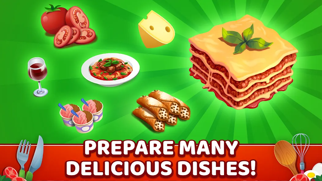 Взломанная My Pasta Shop: Cooking Game (Мой Паста Шоп)  [МОД Unlocked] — полная версия apk на Андроид screen 3