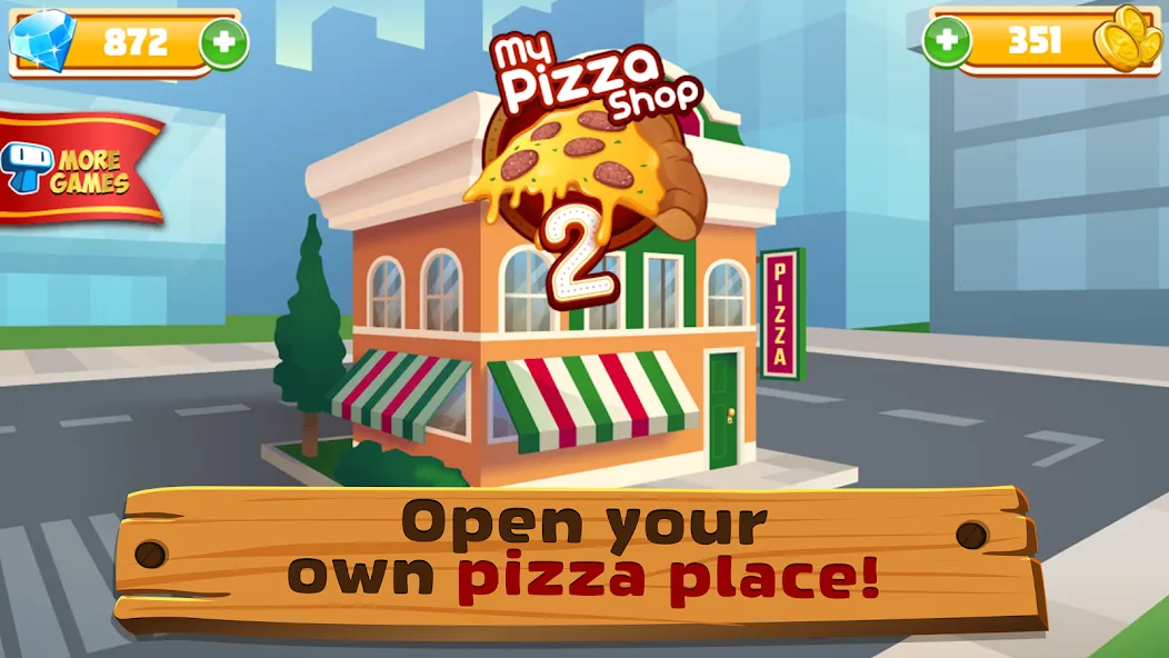 Взлом My Pizza Shop 2: Food Games (Мой Пиццерия 2)  [МОД Много денег] — стабильная версия apk на Андроид screen 1