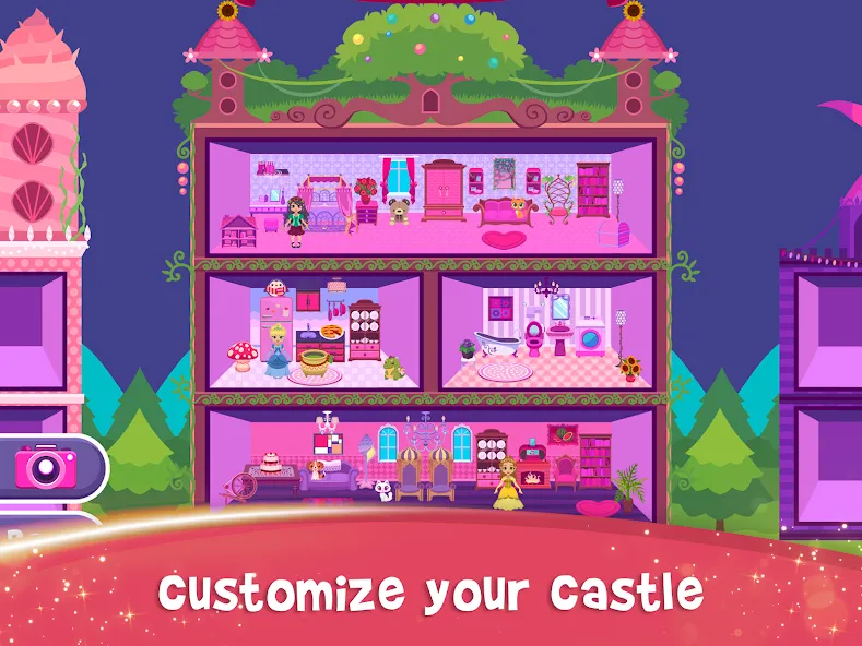 Скачать взломанную My Princess Castle: Doll Game (Мой Принцессин Замок)  [МОД Бесконечные монеты] — полная версия apk на Андроид screen 3