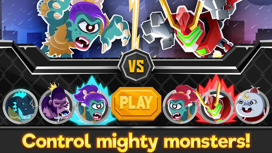 Скачать взлом UFB Rampage: Monster Fight (УФБ Рэмпейдж)  [МОД Unlocked] — последняя версия apk на Андроид screen 3