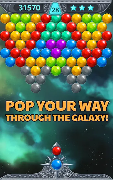 Взлом Bubble Shooter Space (Бубль шутер спейс)  [МОД Бесконечные деньги] — полная версия apk на Андроид screen 3