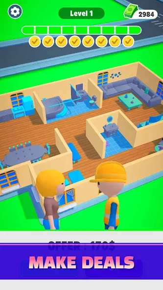 Скачать взлом Home Builder 3D !  [МОД Бесконечные деньги] — стабильная версия apk на Андроид screen 3