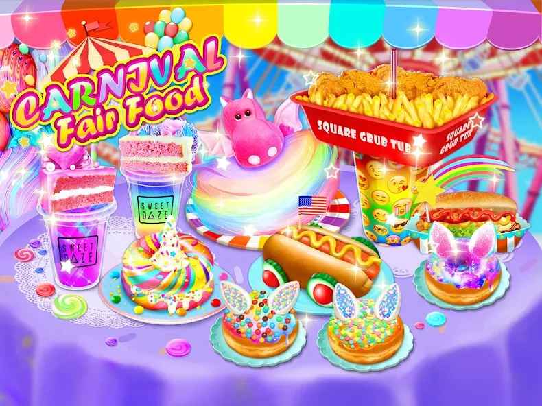 Взломанная Unicorn Chef Games for Teens (Юникорн Шеф Игры для Подростков)  [МОД Menu] — стабильная версия apk на Андроид screen 1