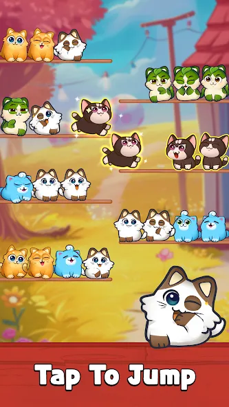 Скачать взломанную Cat Sort Puzzle: Cute Pet Game  [МОД Много денег] — стабильная версия apk на Андроид screen 2