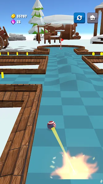 Взломанная Mini Golf Game — Putt Putt 3D (Мини Гольф Челлендж)  [МОД Меню] — стабильная версия apk на Андроид screen 3