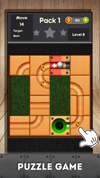 Скачать взломанную Rolling ball — slide puzzle  [МОД Mega Pack] — последняя версия apk на Андроид screen 4