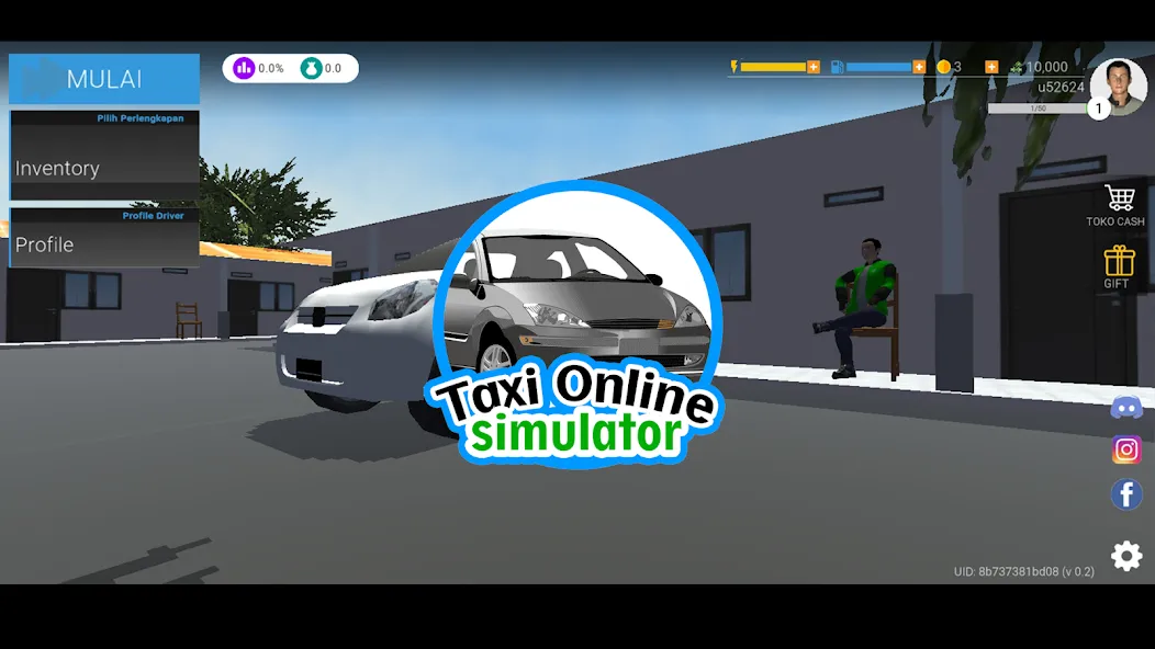 Скачать взлом Taxi Online Simulator ID (Такси онлайн симулятор )  [МОД Бесконечные монеты] — полная версия apk на Андроид screen 1