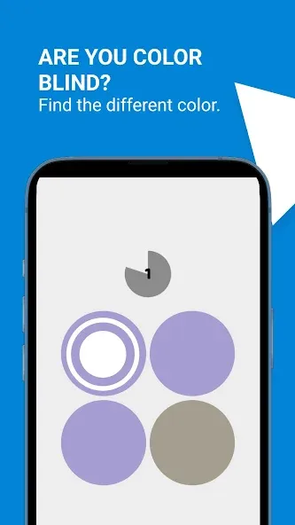 Взломанная Color Blind Test Game  [МОД Все открыто] — полная версия apk на Андроид screen 1
