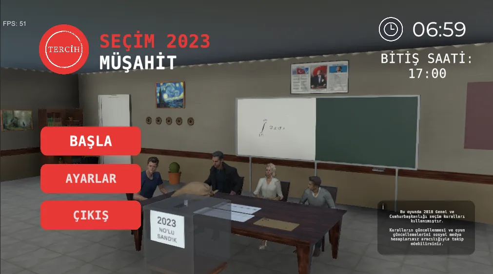 Взлом Seçim 2023 Müşahit oyunu  [МОД Unlocked] — полная версия apk на Андроид screen 1