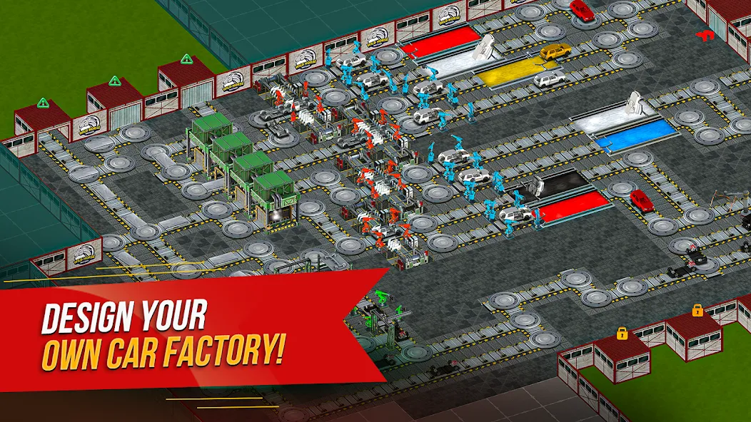 Скачать взломанную Car Factory Simulator  [МОД Unlocked] — стабильная версия apk на Андроид screen 1