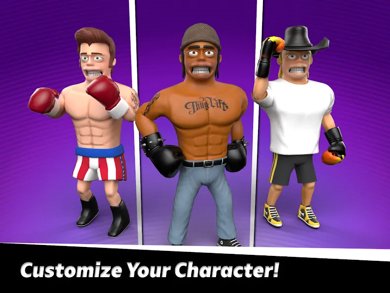 Взломанная Smash Boxing: Punch Hero (Смэш Боксинг)  [МОД Mega Pack] — полная версия apk на Андроид screen 2