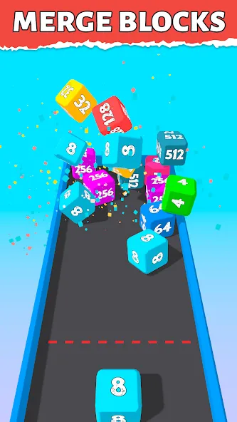 Скачать взлом Bounce Merge 2048 Join Numbers  [МОД Все открыто] — последняя версия apk на Андроид screen 2