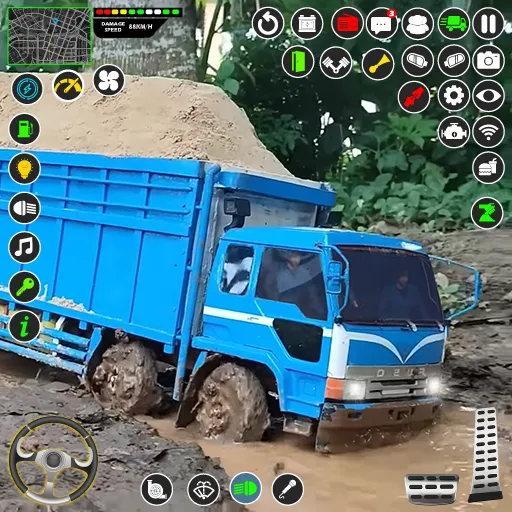 Скачать взломанную Mud Truck Runner Simulator 3D  [МОД Бесконечные монеты] — последняя версия apk на Андроид screen 1