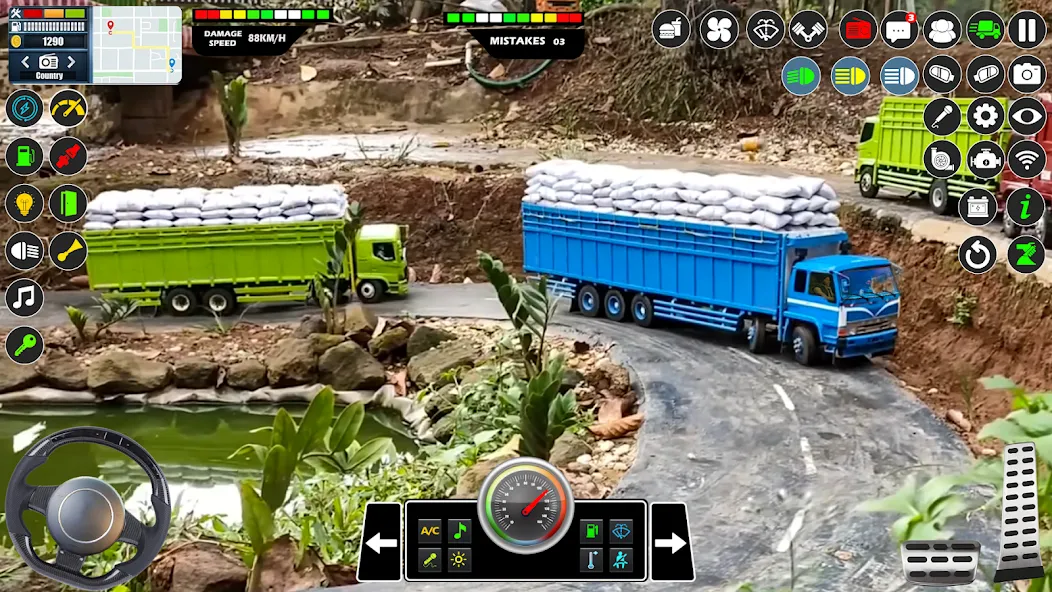 Скачать взломанную Mud Truck Runner Simulator 3D  [МОД Бесконечные монеты] — последняя версия apk на Андроид screen 3