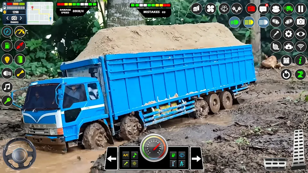 Скачать взломанную Mud Truck Runner Simulator 3D  [МОД Бесконечные монеты] — последняя версия apk на Андроид screen 4