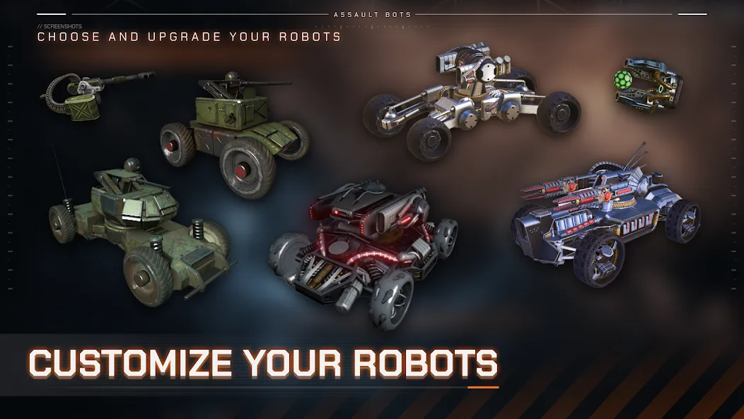 Взломанная Assault Bots: Multiplayer (Ассальт Ботс)  [МОД Меню] — полная версия apk на Андроид screen 2