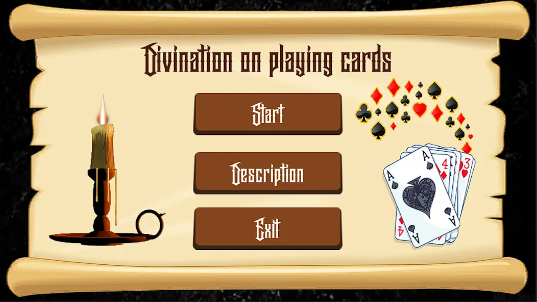 Взлом Divination on Playing Cards  [МОД Все открыто] — стабильная версия apk на Андроид screen 1