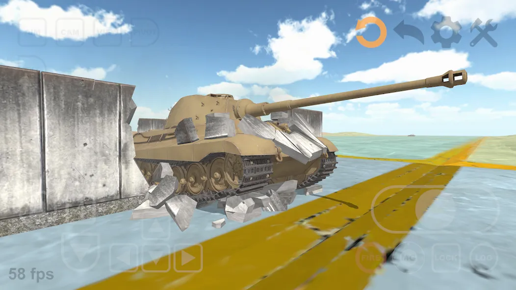 Скачать взломанную Tank Physics Mobile Vol.3  [МОД Unlimited Money] — полная версия apk на Андроид screen 1