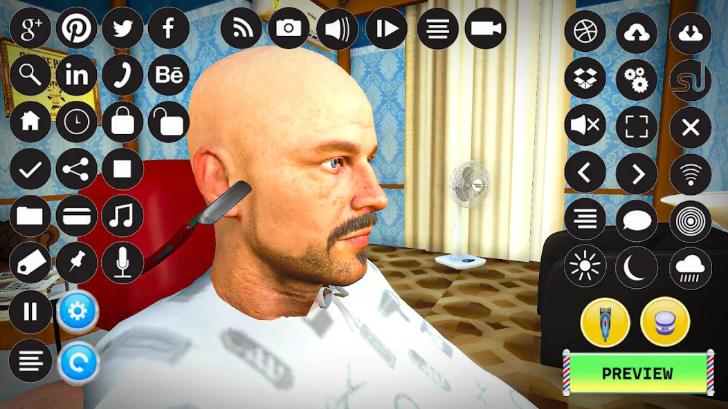 Скачать взлом Barber Shop Hair Cut Sim Games (Барбершоп игры на подстригание волос)  [МОД Unlimited Money] — стабильная версия apk на Андроид screen 4