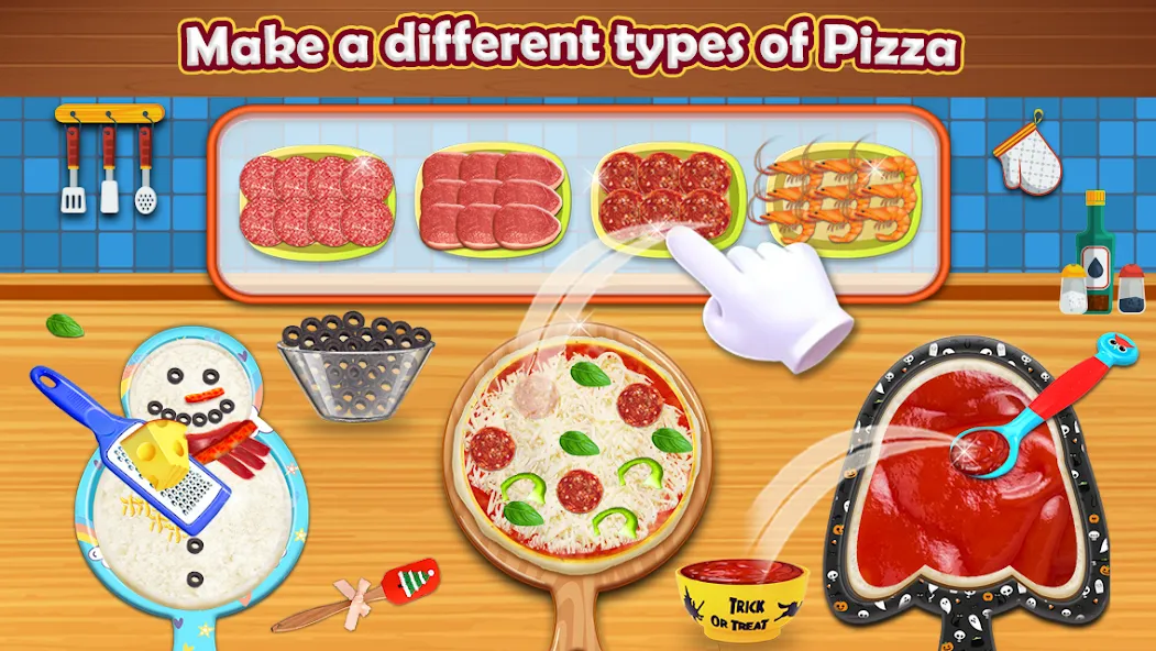 Скачать взлом Pizza Maker — Cooking Games  [МОД Menu] — стабильная версия apk на Андроид screen 1