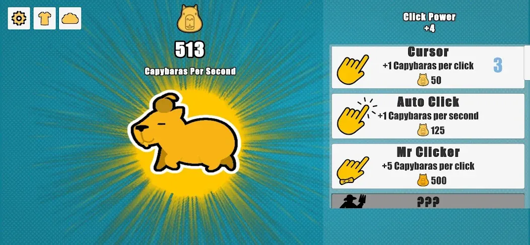 Взлом Capybara Clicker (Капибара Кликер)  [МОД Mega Pack] — стабильная версия apk на Андроид screen 1