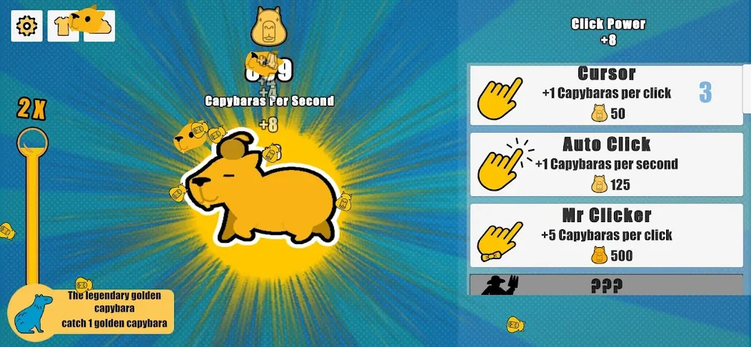 Взлом Capybara Clicker (Капибара Кликер)  [МОД Mega Pack] — стабильная версия apk на Андроид screen 2