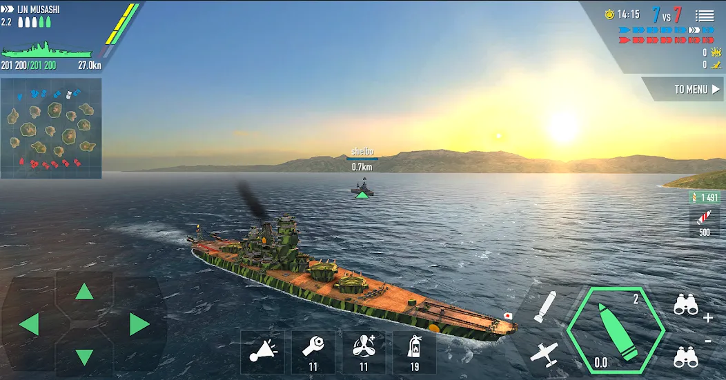 Взлом Battle of Warships: Online (Баттл оф Уоршипс)  [МОД Menu] — последняя версия apk на Андроид screen 3