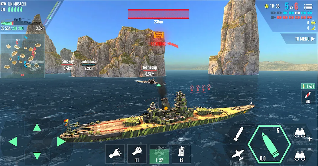 Взлом Battle of Warships: Online (Баттл оф Уоршипс)  [МОД Menu] — последняя версия apk на Андроид screen 4