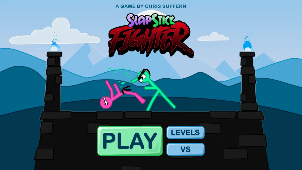 Взлом Slapstick Fighter — Fight Game (лапстик Файтер)  [МОД Mega Pack] — полная версия apk на Андроид screen 1