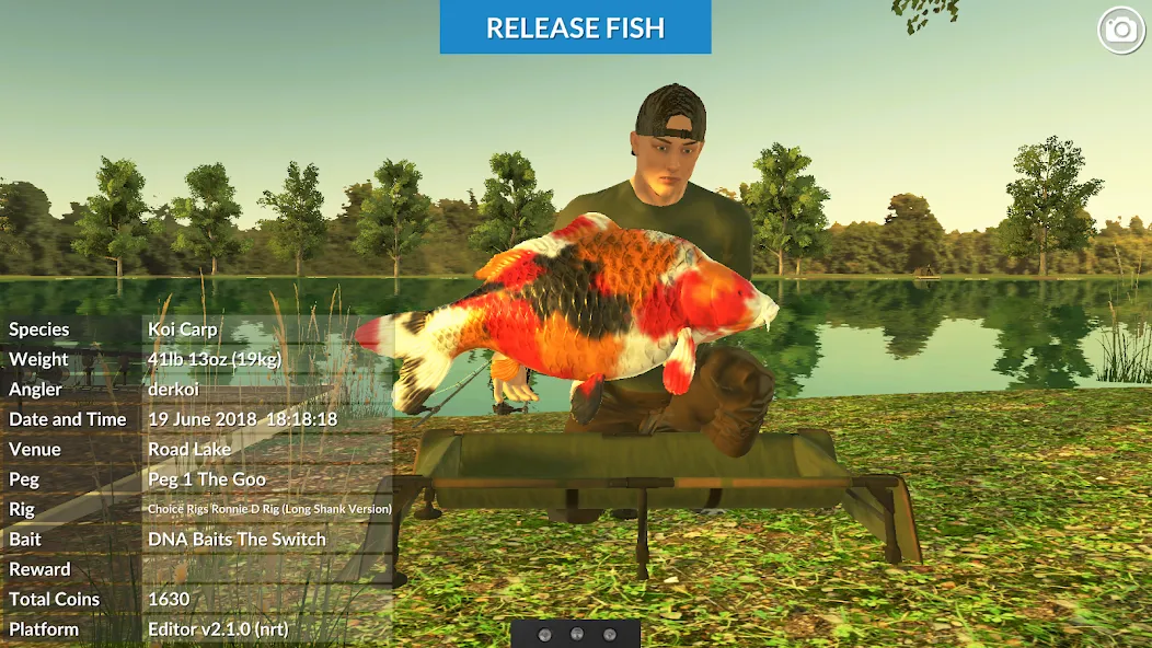 Скачать взломанную Carp Fishing Simulator (Карп Фишинг Симулятор)  [МОД Все открыто] — стабильная версия apk на Андроид screen 1