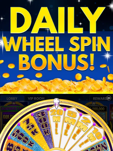 Взлом Spin Vegas Slots: Slot Games (Спин Вегас слоты)  [МОД Много денег] — стабильная версия apk на Андроид screen 3