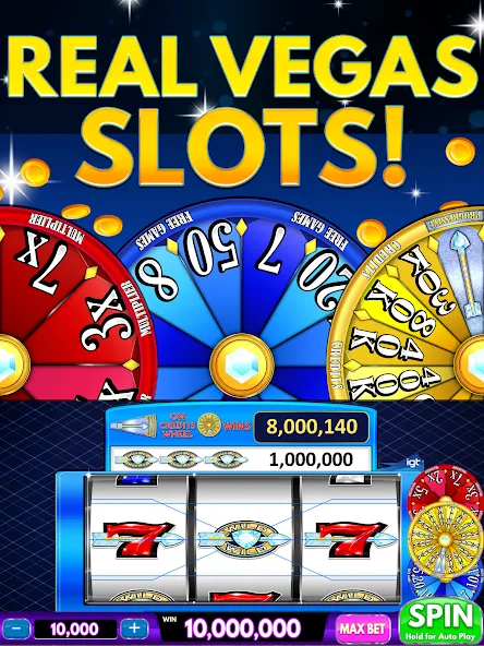 Взлом Spin Vegas Slots: Slot Games (Спин Вегас слоты)  [МОД Много денег] — стабильная версия apk на Андроид screen 4