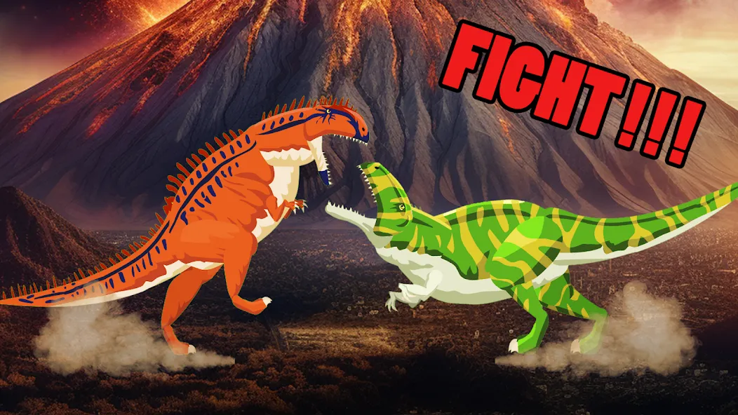 Взлом T-Rex Fights More Dinosaurs  [МОД Все открыто] — стабильная версия apk на Андроид screen 3