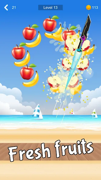 Взлом Fruit Sniper (Фрут Снайпер)  [МОД Много денег] — полная версия apk на Андроид screen 1