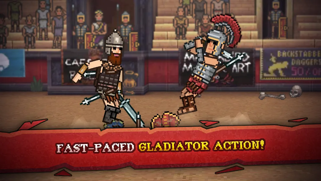 Скачать взлом Gladihoppers — Gladiator Fight (Гладихопперс)  [МОД Бесконечные монеты] — последняя версия apk на Андроид screen 1