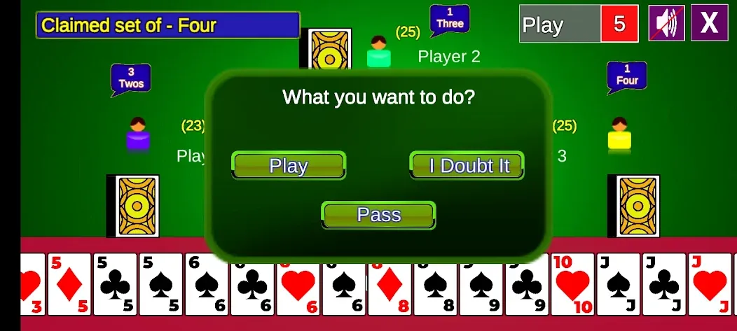 Скачать взлом Bluff Card Game (Блеф карточная игра)  [МОД Много денег] — полная версия apk на Андроид screen 4