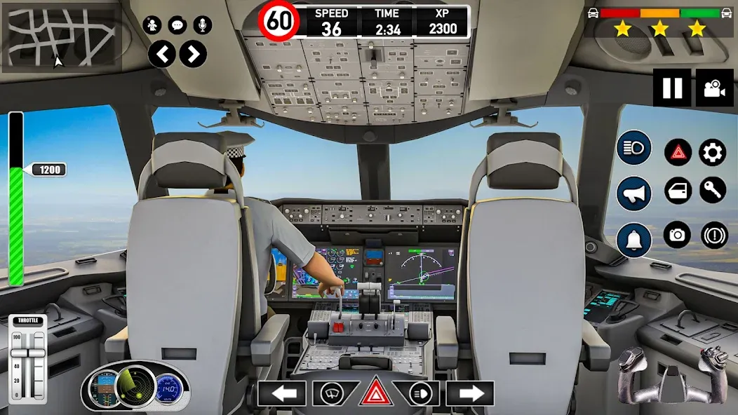 Взломанная Plane Pilot Flight Simulator (Плейн Пилот Флайт Симулятор)  [МОД Все открыто] — последняя версия apk на Андроид screen 1