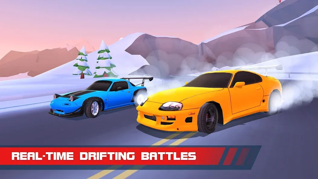 Взломанная Drift Clash Online Racing (Дрифт Клаш)  [МОД Бесконечные деньги] — полная версия apk на Андроид screen 2