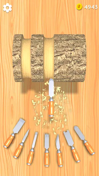 Взломанная Wood Turning 3D — Carving Game  [МОД Меню] — стабильная версия apk на Андроид screen 1