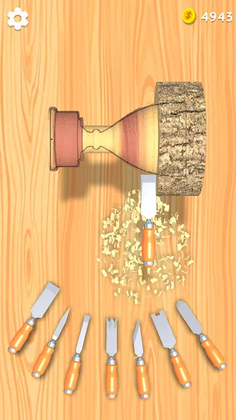 Взломанная Wood Turning 3D — Carving Game  [МОД Меню] — стабильная версия apk на Андроид screen 2