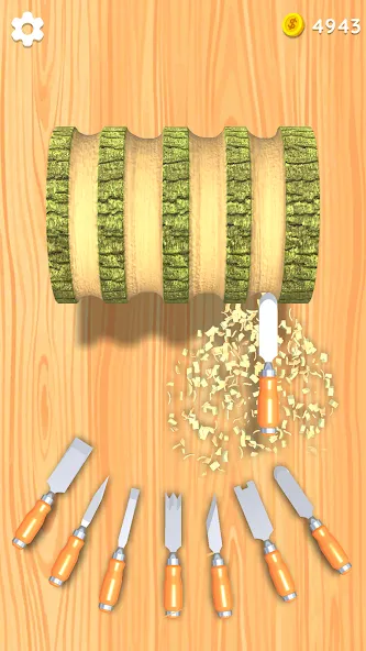 Взломанная Wood Turning 3D — Carving Game  [МОД Меню] — стабильная версия apk на Андроид screen 3