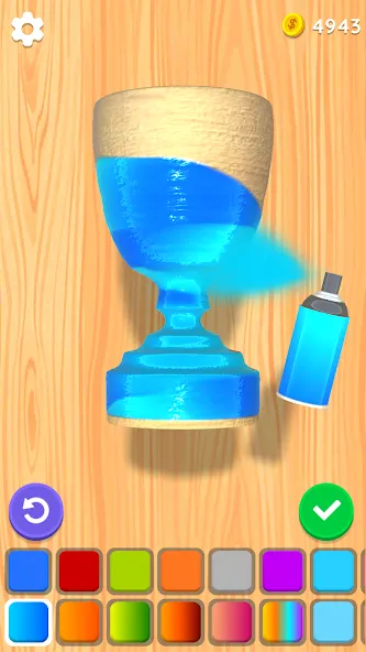 Взломанная Wood Turning 3D — Carving Game  [МОД Меню] — стабильная версия apk на Андроид screen 4