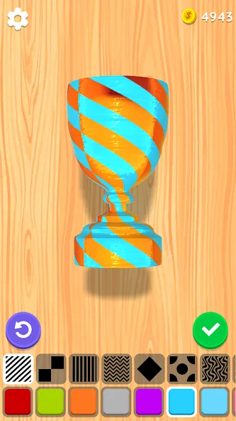 Взломанная Wood Turning 3D — Carving Game  [МОД Меню] — стабильная версия apk на Андроид screen 5