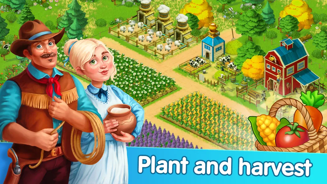 Скачать взлом Homesteads: Dream Farm (Хомстедс)  [МОД Все открыто] — стабильная версия apk на Андроид screen 2