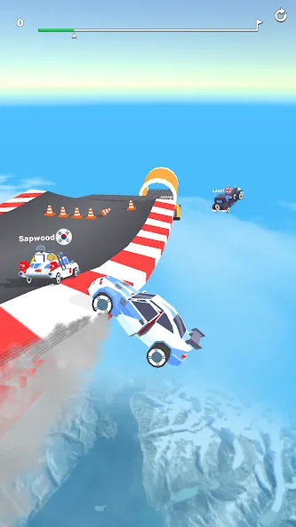 Взлом Ramp Racing 3D — Extreme Race  [МОД Много денег] — стабильная версия apk на Андроид screen 1