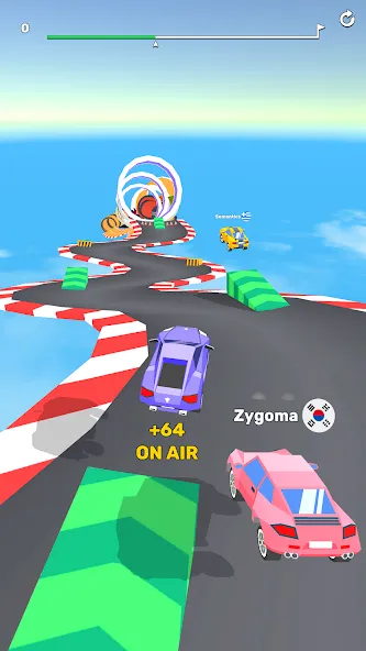 Взлом Ramp Racing 3D — Extreme Race  [МОД Много денег] — стабильная версия apk на Андроид screen 2