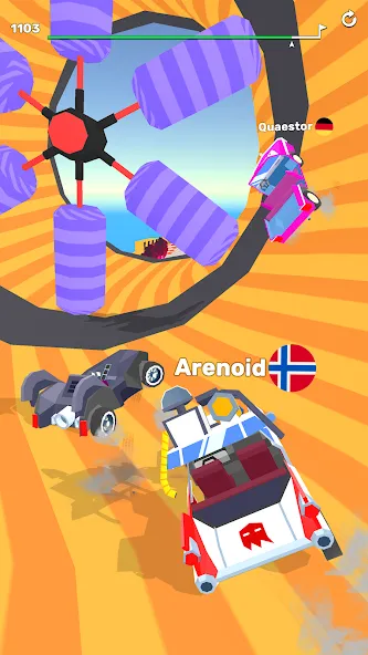 Взлом Ramp Racing 3D — Extreme Race  [МОД Много денег] — стабильная версия apk на Андроид screen 3