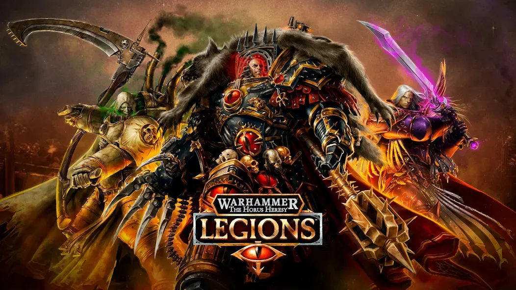 Взломанная Warhammer Horus Heresy Legions (Вархаммер Искупление Хоруса Легионы)  [МОД Mega Pack] — полная версия apk на Андроид screen 1