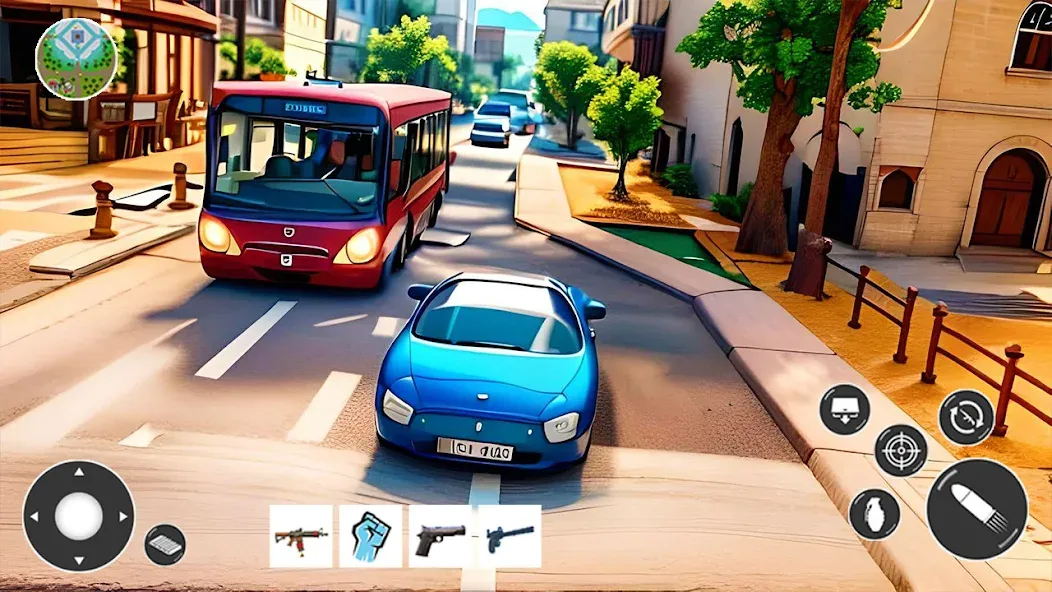 Скачать взлом Gangster Car Theft Games (Гангстерская автомобильная война игр)  [МОД Все открыто] — полная версия apk на Андроид screen 1