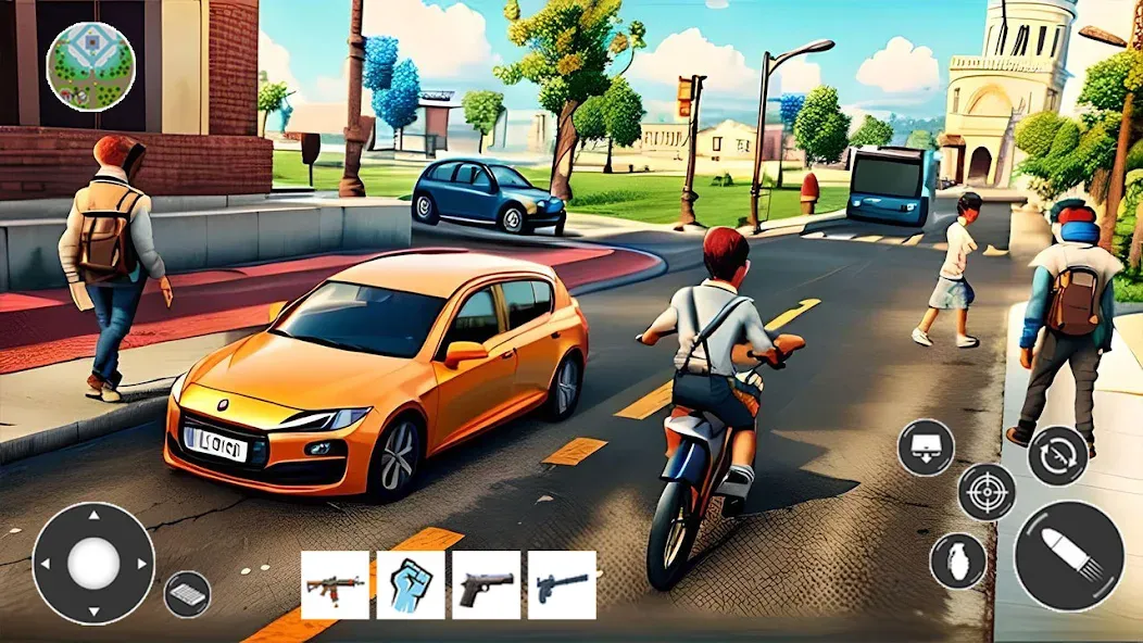 Скачать взлом Gangster Car Theft Games (Гангстерская автомобильная война игр)  [МОД Все открыто] — полная версия apk на Андроид screen 2